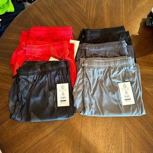 Athletic Works Boys Performance shorts 6-pack